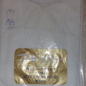 Men Japanese quality V- Neck T-Shirts size L from ANGLE - NIP